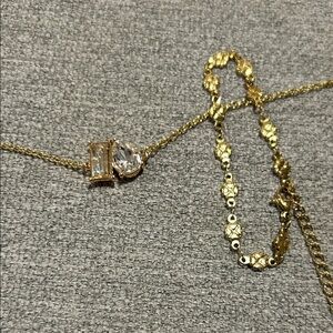 Slide bracelet and necklace set